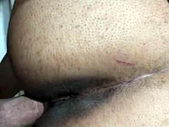 He dives into her tight asian ass for deep thrusting. Pussy licking adds to the heat.