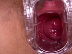 Insane Pussy Squirting From Horny Amateur Slut With Shaved Wet Lips And Big Tits