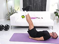 chanel camryn tempts her boyfriend into a dp threesome with their personal trainer gp3181