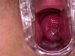 Insane Pussy Squirting From Horny Amateur Slut With Shaved Wet Lips And Big Tits