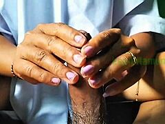 this indo siswi sma is learning to give blowjobs in amateur homemade style