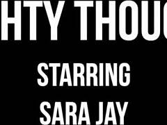 mature bbw sara jay fingers deep inside her wet pussy with dirty thoughts
