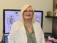 mature doctor gets her ass pounded hard in the office