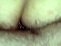 Cuming Twice Directly on Wife's Open Asshole for Double Load