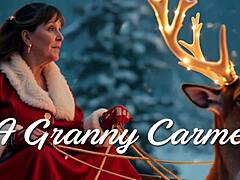 granny carmen claus, i just love sucking that lead elf cock 😍