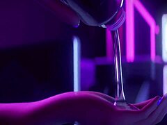 sombra from overwatch gets into intense interracial fucking action