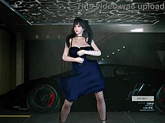 final fantasy tifa lockhart shakes her hips in a sensual naked dance vam style