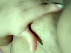 Watch this fat curvy Brazilian amateur clean honey off her vibrator while masturbating solo to a chubby orgasm in part 1.