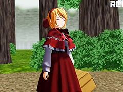 Mmd Giantess Explores Red Riding Hood's Visit