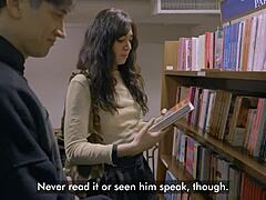 He Met Her at the Library and Ended Up in Doggystyle Sex with Cum on Tits