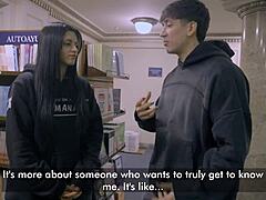 He Met Her at the Library and Ended Up in Doggystyle Sex with Cum on Tits