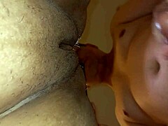 Naughty Brazilian wife with big tits and pussy gets anal fucked by husband in amateur session