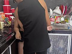 mi hijastro, why are you fucking me in the kitchen with your big cock and cumming inside?