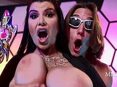 Oh man, Romi Rain's interview on iMYLF gets wild with deepthroat action in spooning