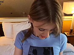 Livestream Fuck Session With Blonde Melody Marks Ends In Hotel Creampie Action