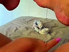 Horny Wife Wakes Up and Masturbates Before Work!
