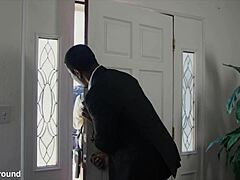 Slutty Ghostbusters Chanel Camryn Anna Claire Clouds and Avery Black finger hairy pussies in interracial orgy