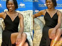 Thin ebony milf gets her tight ass fucked deep in pov style with close-up bondage and intense orgasm