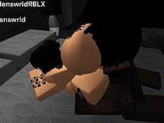 Boss Blackmails Employer With Big Black Cock For Promotion - Roblox