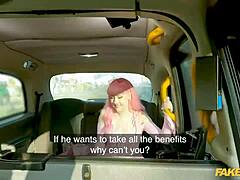 Hey, pink-haired babe in Fake Taxi, want your pussy filled with my hot creampie load?