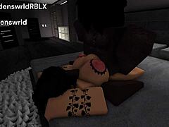 Boss Blackmails Employer With Big Black Cock For Promotion - Roblox