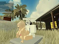 uhh i cant believe this roblox porn with blonde anal doggystyle riding...