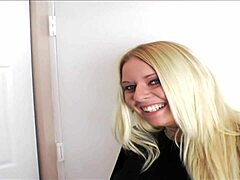 A blonde Riley Evans has hardcore sex in the shower with anal assfucking and deepthroat while riding in stockings 😏