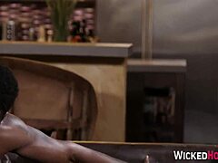 Hey, why is this black pornstar sucking that big dick so eagerly?