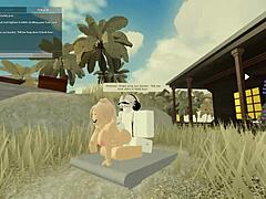 uhh i cant believe this roblox porn with blonde anal doggystyle riding...