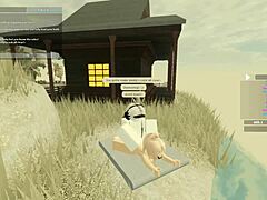 uhh i cant believe this roblox porn with blonde anal doggystyle riding...