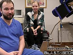 Ava Siren Sucks Cock Deep and Gets Her Tight Pussy Filled with Hot Cum in Intense Close-Up Action. Backstage Roleplay with Moaning and Missionary Fucking.