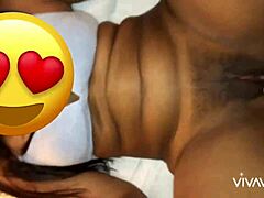 fucking my girlfriend without condom in missionary until creampie
