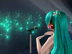 Hatsune Miku appears in Project Diva with a unique nude mod featuring pregnancy and special effects