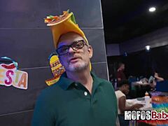 Whoa, check out this blondie teen getting naughty at a Mexican restaurant, sucking dick in public with Peter Green? -Cici Shellz