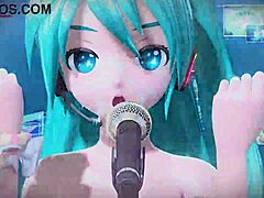 Hatsune Miku appears in Project Diva with a unique nude mod featuring pregnancy and special effects