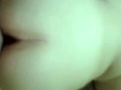 wife eagerly sucks cock then takes hard doggy fuck with creampie finish