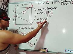 nerdy brazilian student learns sexual math in bedroom. teacher asks if you can cum inside.