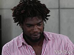 Muscle Black Stud Devin Trez Bareback Pounds Cute Ebony Gay With Big Cock