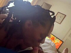 Amateur Ebony's Wild Weekend Escapade With Deepthroat Blowjob And Creampie Action!