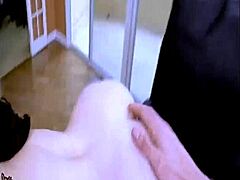 Innocent Stepdaughter Kneels to Suck Stepdad's Cock! They Get Horny for Crazy Home Alone Sex with Facial Cumshot