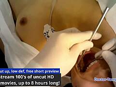 hey, check out dr tampa giving jasmine rose her tampa university entrance physical with gloves on