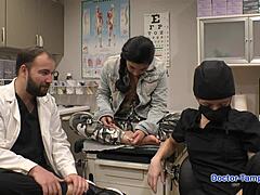 hey, check out dr tampa giving jasmine rose her tampa university entrance physical with gloves on