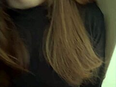 I Catch My Stepsister Before School to Get My Dick Sucked in POV. She Wears Uniform and Skirt for Cum on Ass.