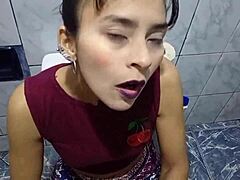 Hey, I was watching my stepdaughter and ended up with my cock in her mouth, what a sucker she is! 😏🍆