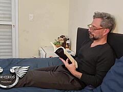 E-girl Friend of My Daughter Plays at Home Loses Bet and Takes My Cock in Tight Pussy