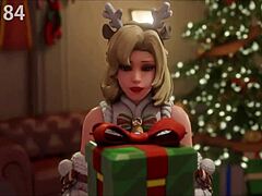 Mercy Takes Huge Cock Deep in Ass for Intense Fucking and Creampie Pregnancy