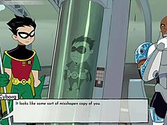 Bumblebee enjoys fun bathroom moments in 18Titans game episode 24 with playful twists.