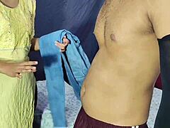 indian girl strips kurta salwar for intense boyfriend fuck with oiled submissive domination