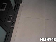 Dixie Lynn Intense Bathroom Sex with Stepbro in Hardcore Action