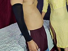 indian girl strips kurta salwar for intense boyfriend fuck with oiled submissive domination